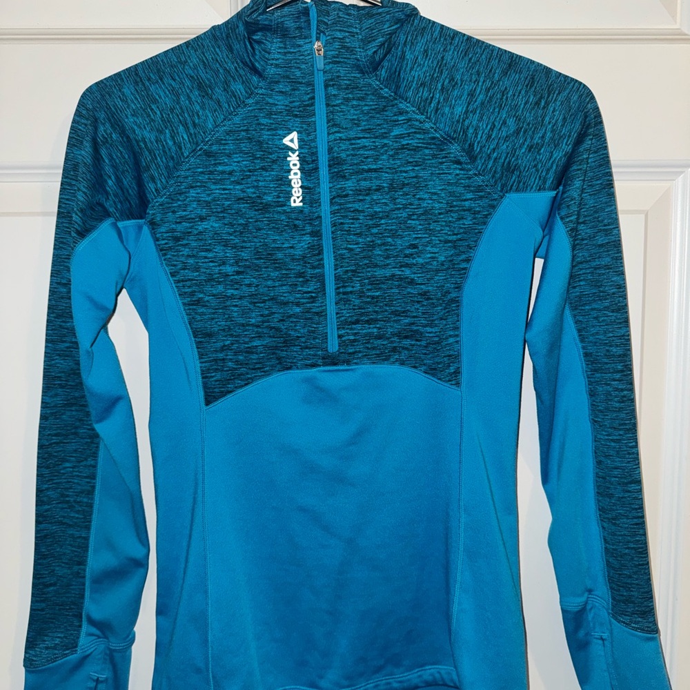 Reebok Heathered Blue Athletic Top